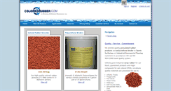 Desktop Screenshot of coloredrubber.com