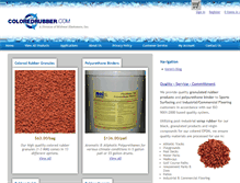 Tablet Screenshot of coloredrubber.com